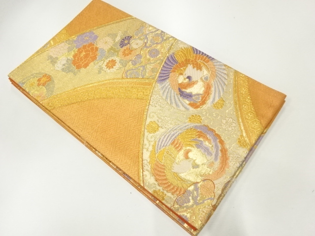 JAPANESE FUKURO OBI / UNUSED / WOVEN PHOENIX